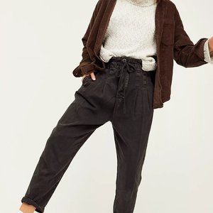 Free People Margate Pleated High Rise Trouser Sz M